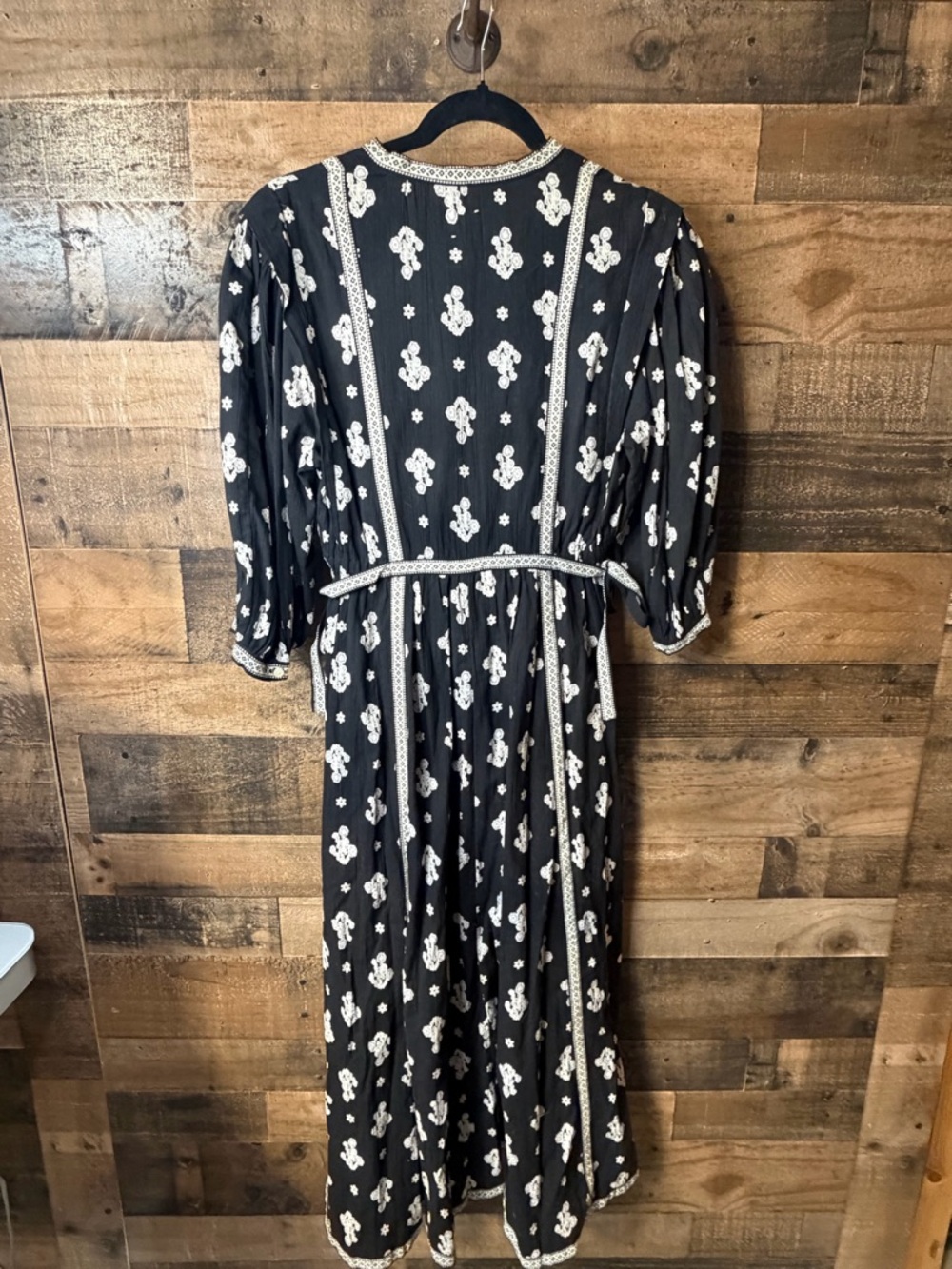 La Vie Rebecca Taylor cotton quilted floral maxi dress size small - Picture 3 of 3